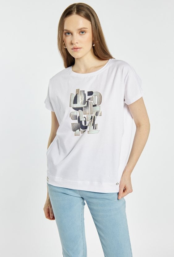 T-shirt damski z nadrukiem