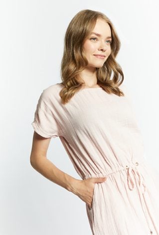 Muślinowa sukienka midi