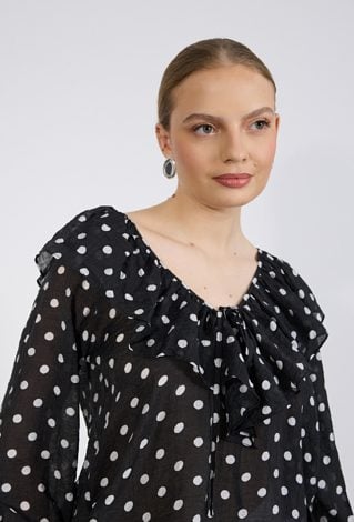 Bluzka damska w kropki