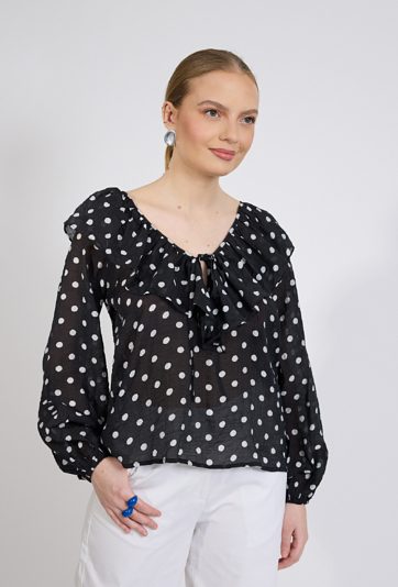 Bluzka damska w kropki
