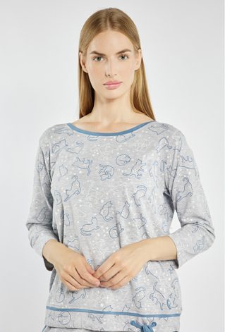 Koszulka od piżamy z wiązaniem