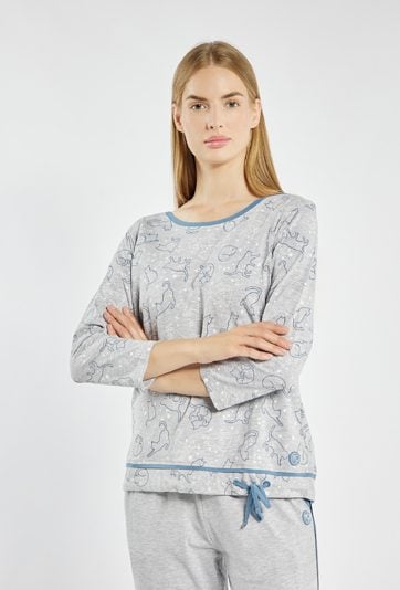 Koszulka od piżamy z wiązaniem