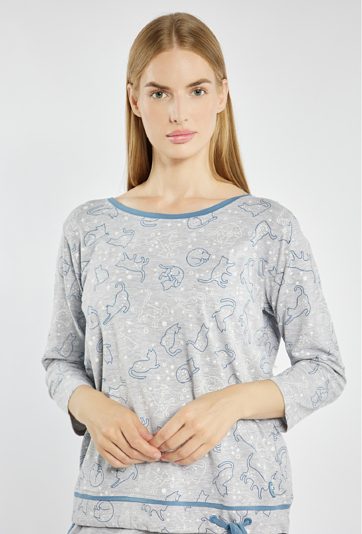 Koszulka od piżamy z wiązaniem