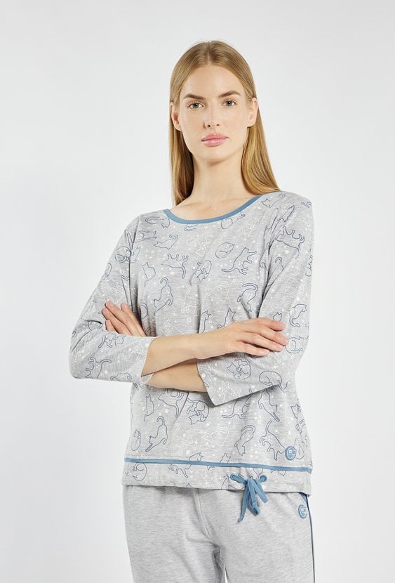 Koszulka od piżamy z wiązaniem