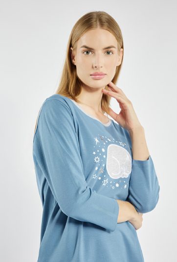 Damska koszulka od piżamy