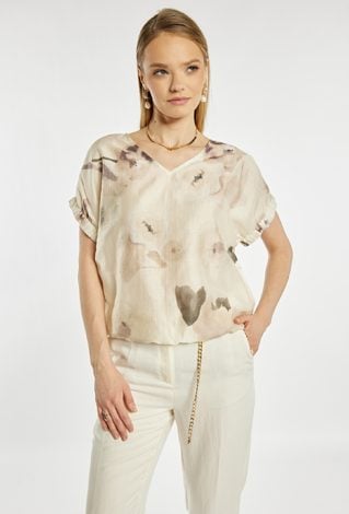 Elegancka bluzka z wzorem