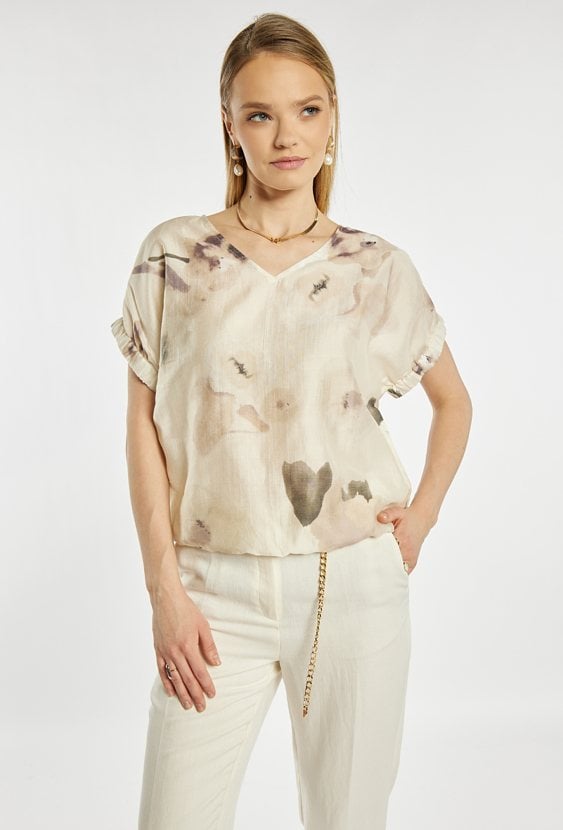 Elegancka bluzka z wzorem