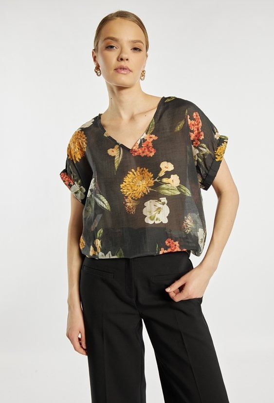 Elegancka bluzka z wzorem