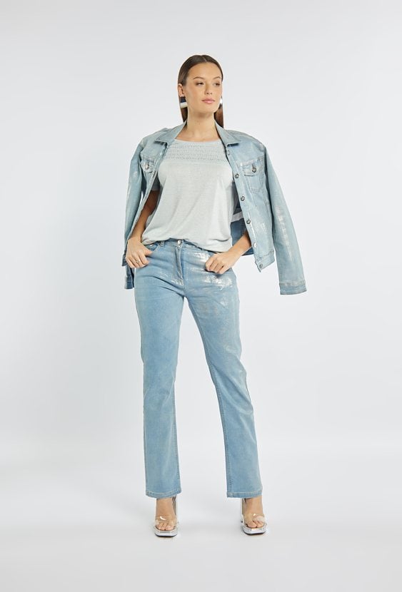 T-shirt z połyskiem