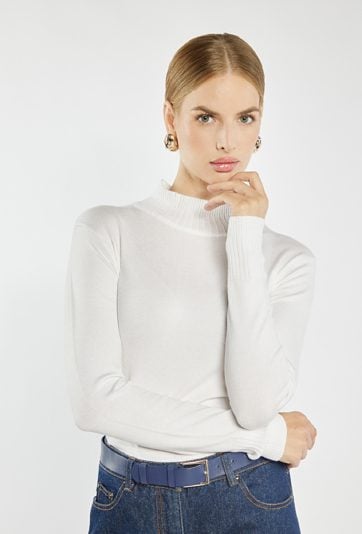 Sweter damski z półgolfem