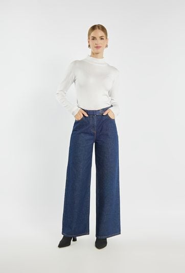 Sweter damski z półgolfem