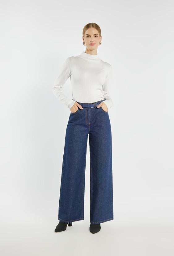 Sweter damski z półgolfem