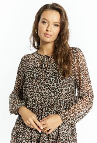 Sukienka damska ze zwierzęcym wzorem