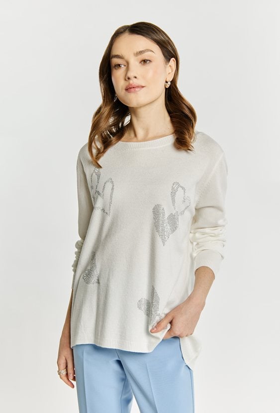 Sweter damski z dżetami