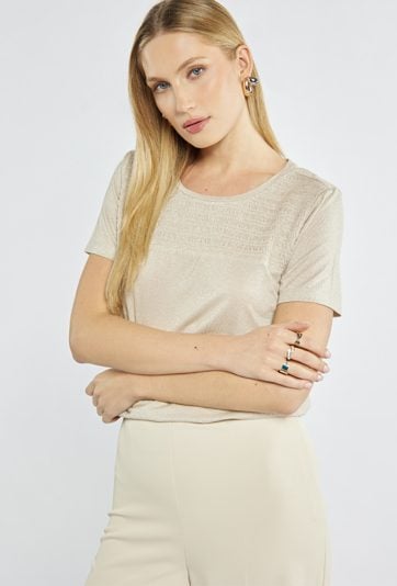 T-shirt z połyskiem