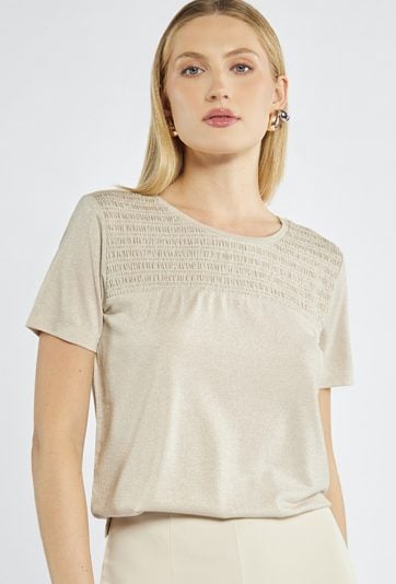 T-shirt z połyskiem