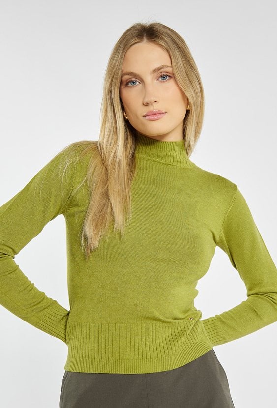 Sweter damski z półgolfem