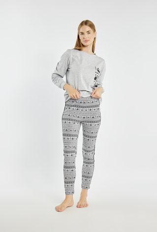 Wzorzyste spodnie od piżamy