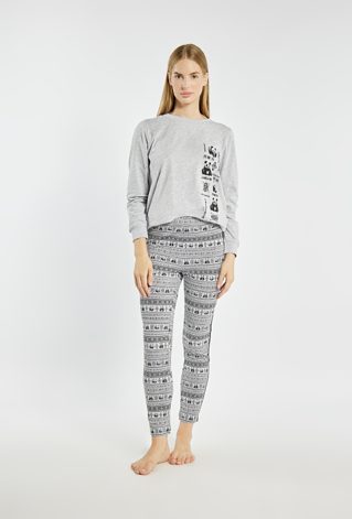 Wzorzyste spodnie od piżamy