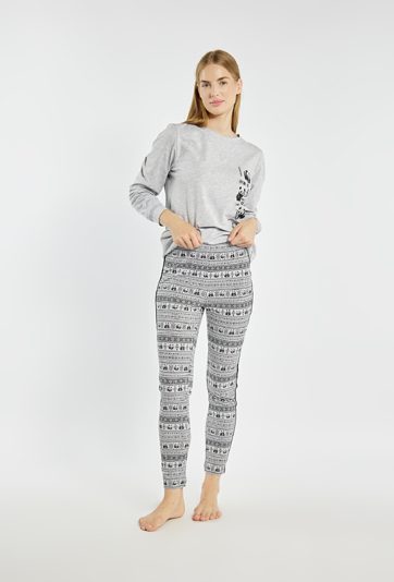 Wzorzyste spodnie od piżamy