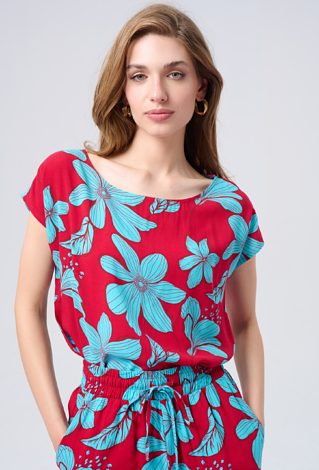 Wiskozowa bluzka typu basic