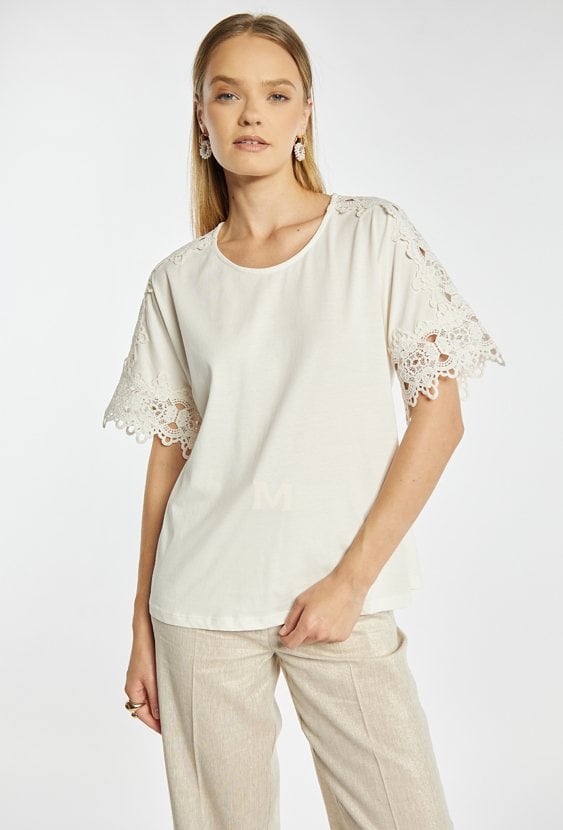 Bluzka z koronkowymi rękawami