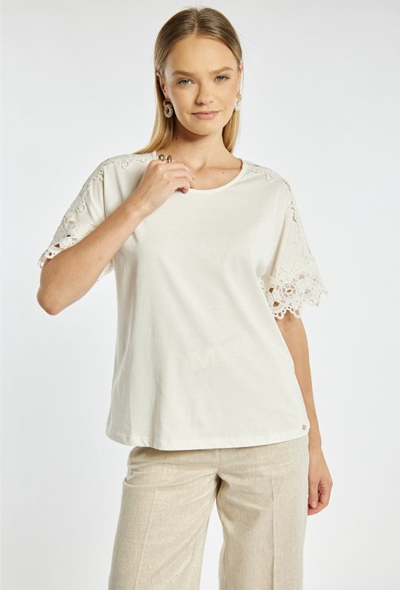 Bluzka z koronkowymi rękawami