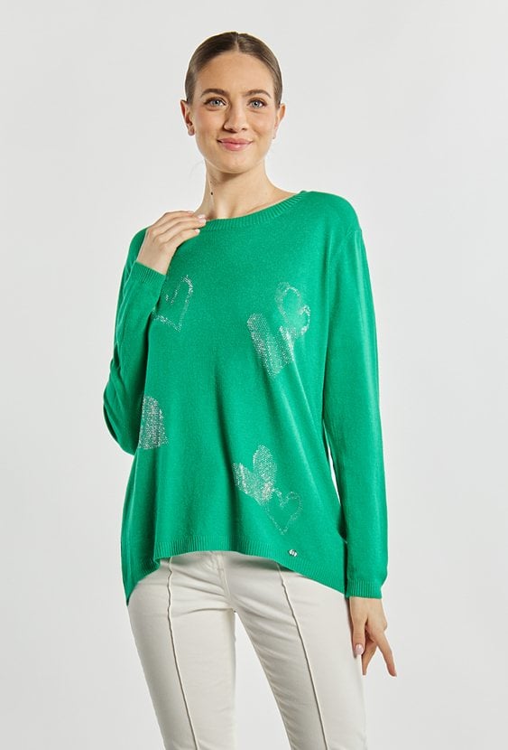 Sweter damski z dżetami