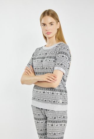 Koszulka od piżamy z bawełną