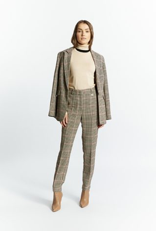 Spodnie damskie z ciekawym wzorem