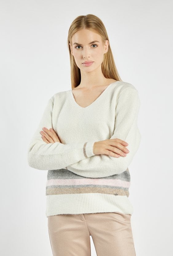 Klasyczny sweter z wiskozą