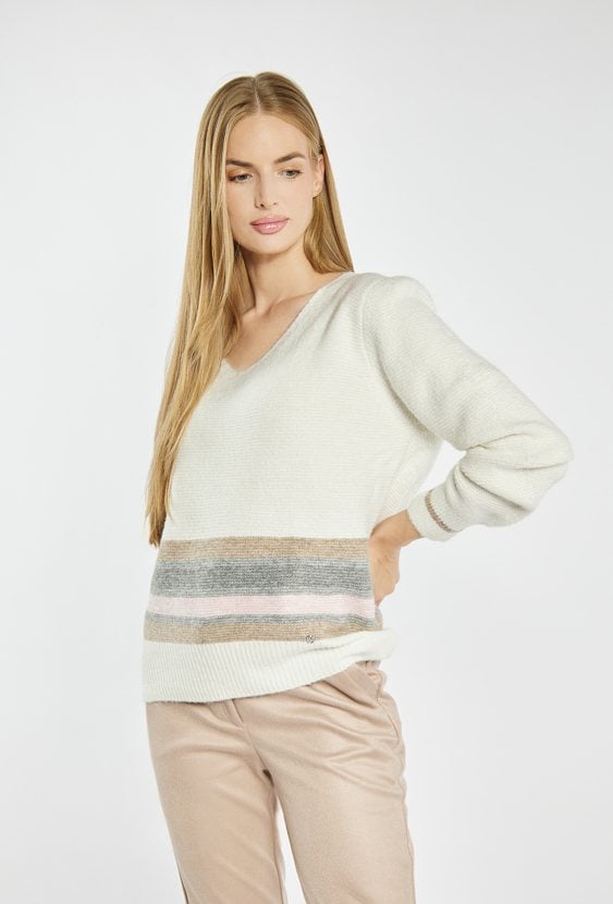 Klasyczny sweter z wiskozą