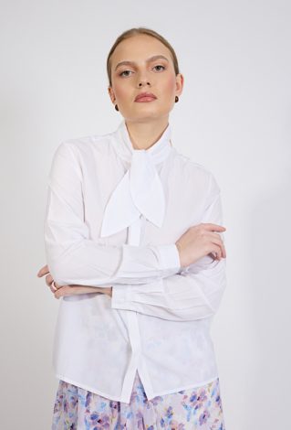 Bluzka damska z wiązaniem