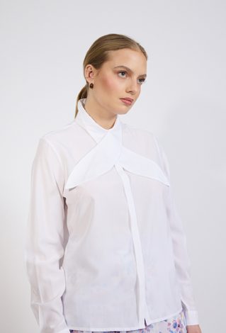 Bluzka damska z wiązaniem