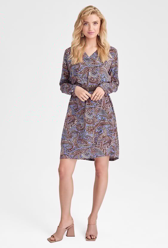 Wiskozowa sukienka w paisley