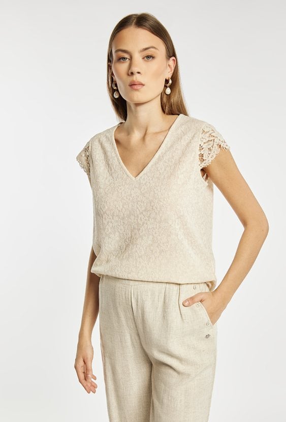 Bluzka damska z koronką