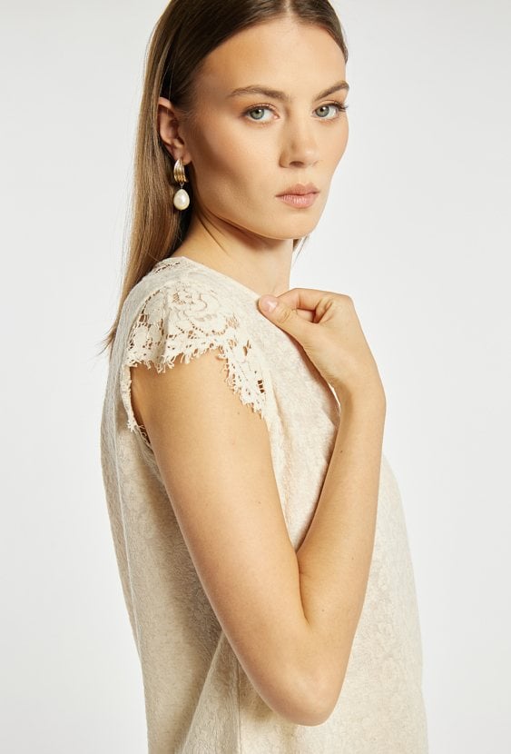 Bluzka damska z koronką