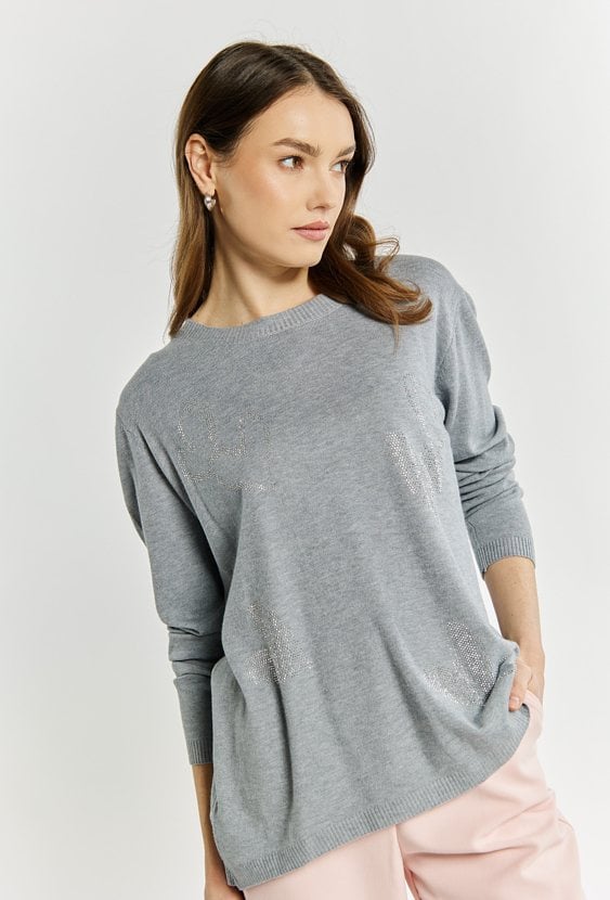 Sweter damski z dżetami