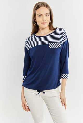 T-shirt damski z rękawem 3/4