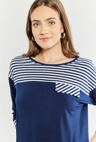 T-shirt damski z rękawem 3/4