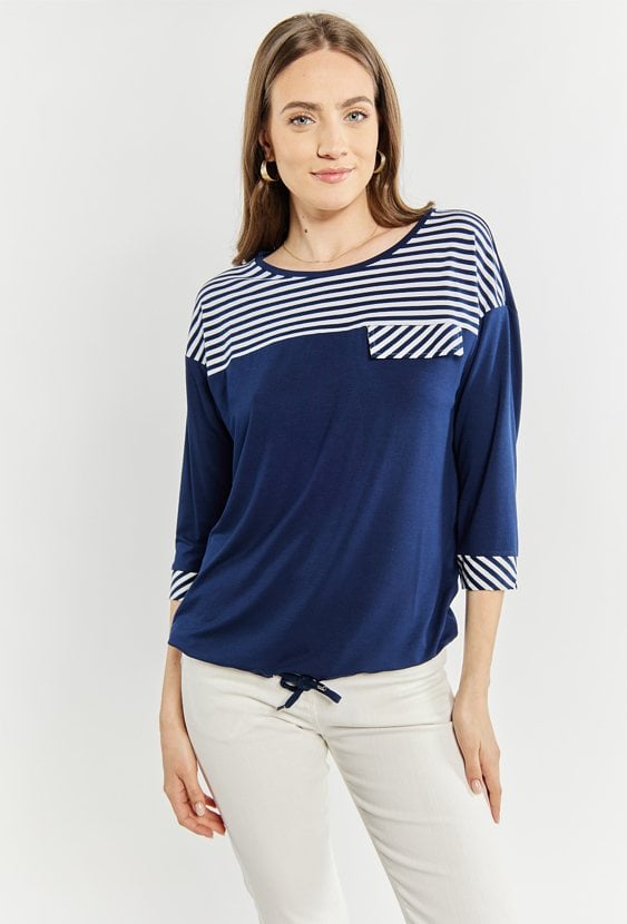 T-shirt damski z rękawem 3/4