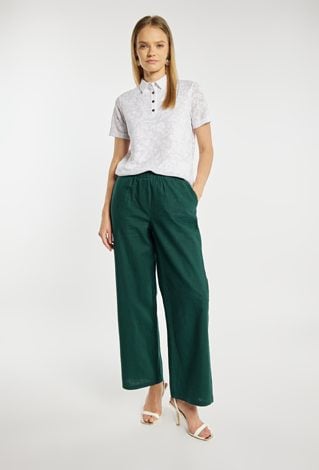 Bluzka damska z kołnierzem