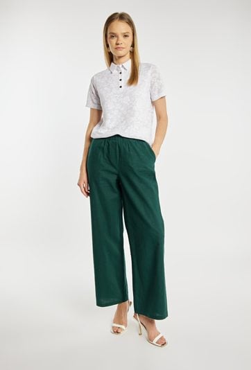 Bluzka damska z kołnierzem