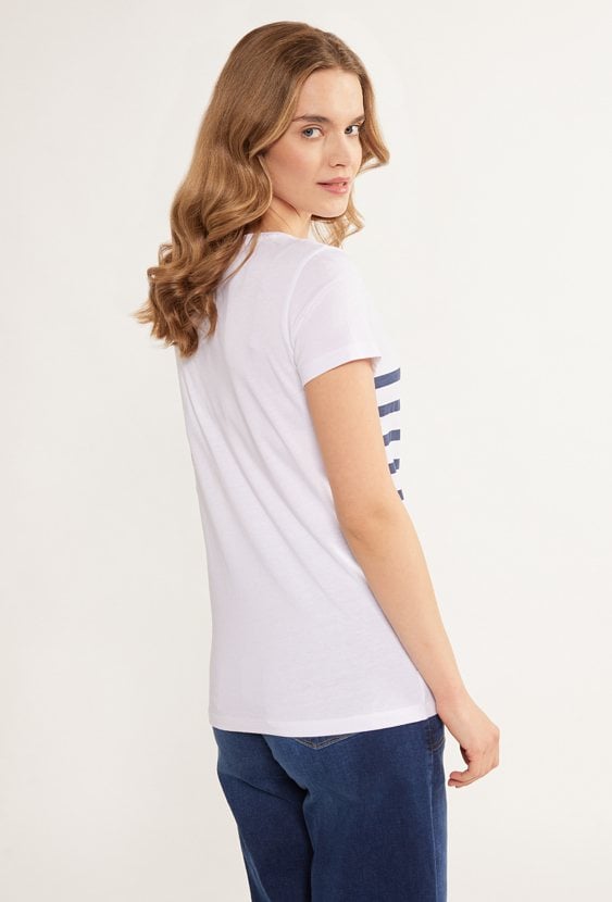 T-shirt damski w paski