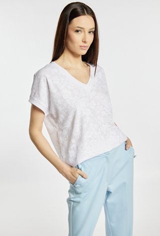 Bluzka damska z delikatnym wzorem