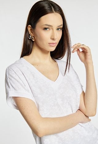 Bluzka damska z delikatnym wzorem