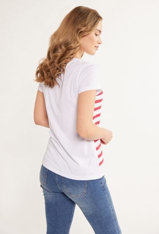 T-shirt damski w paski