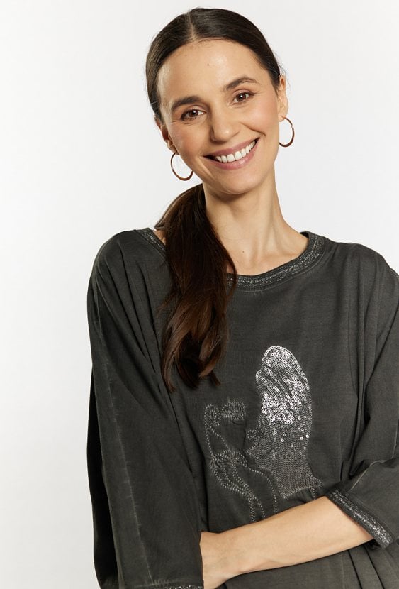 Sukienka z efektem sprania