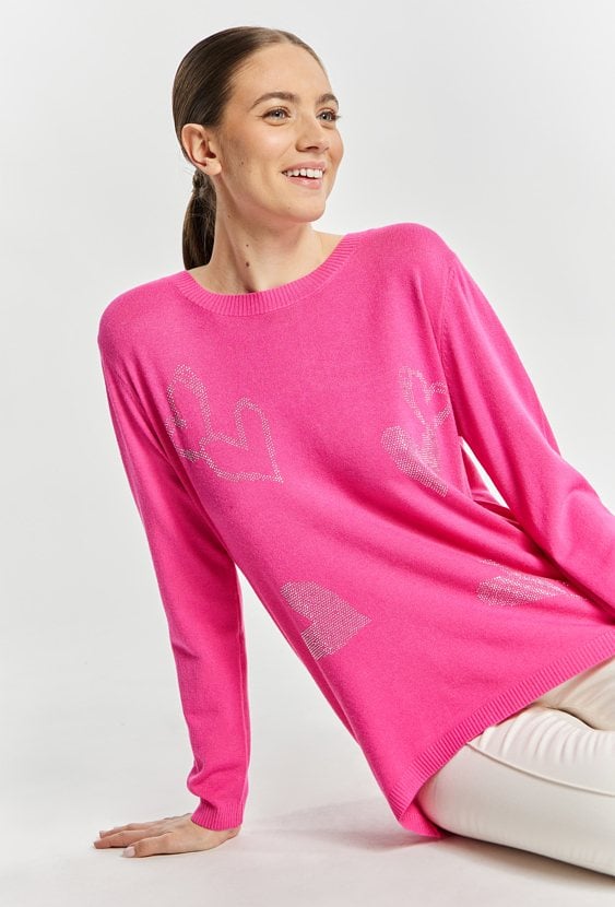 Sweter damski z dżetami