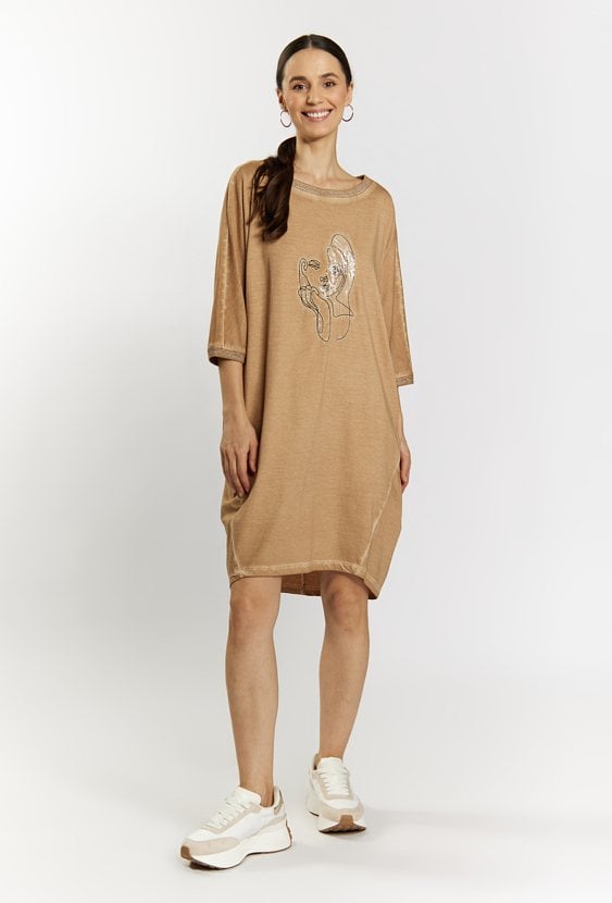 Sukienka z efektem sprania